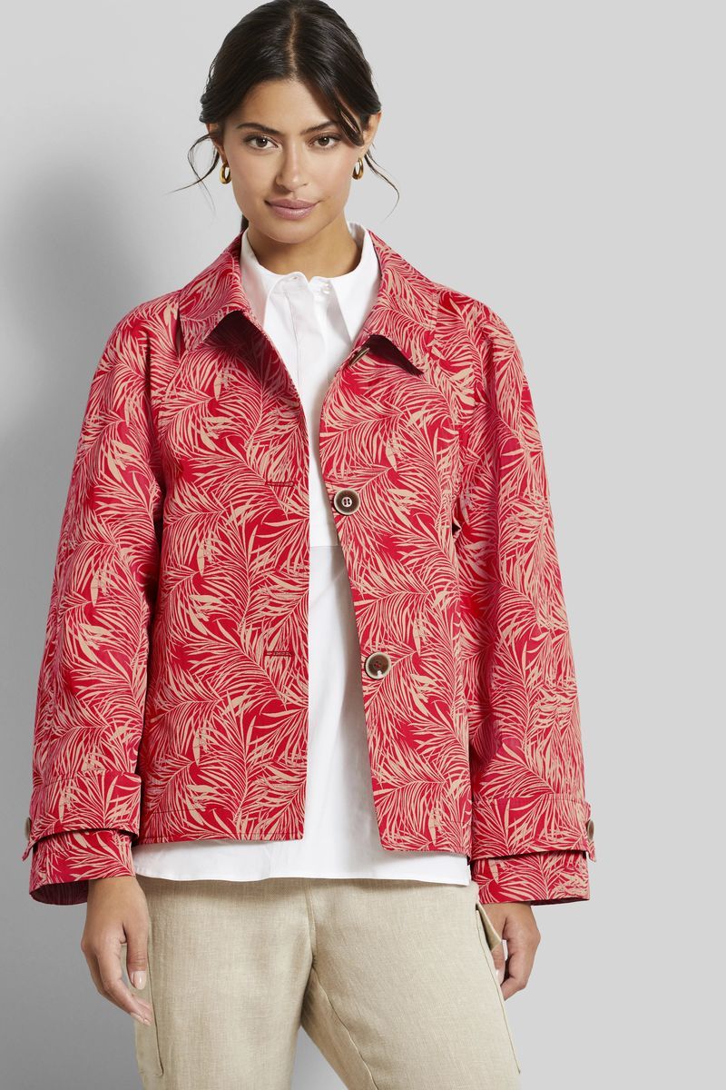 Oversized Blouson-Jacke mit Two-Tone-Jacquard