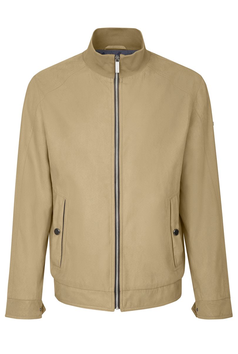 Taupe Blouson Jacke mit wasserabweisender Funktion