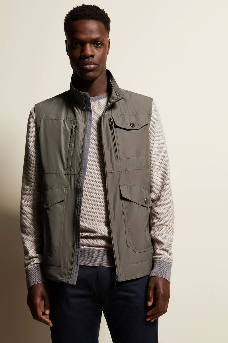 Vielseitige wasserabweisende olivfarbene Utility-Weste