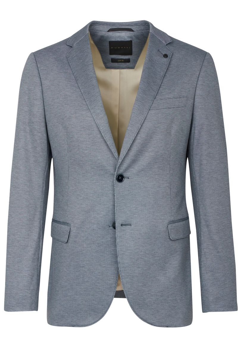 Strukturierter Jersey-Blazer in Blaugrau