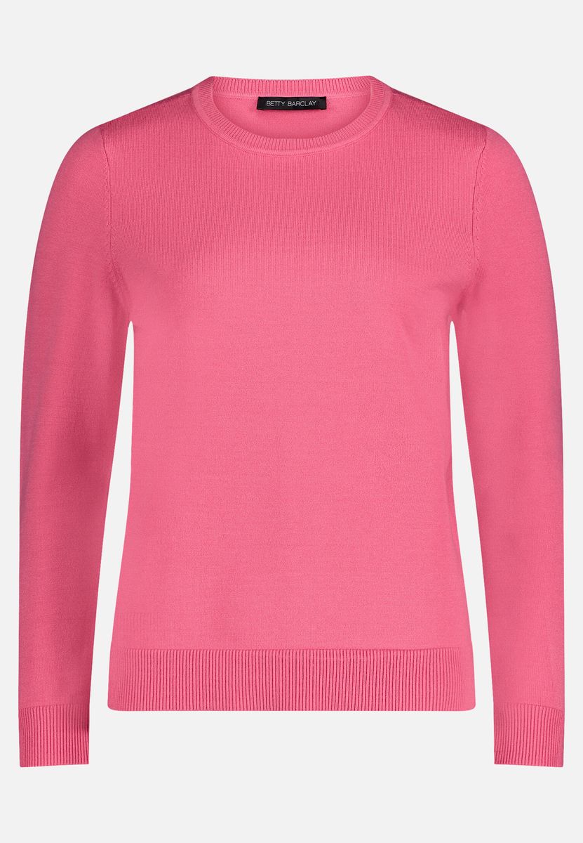 Klassischer Strickpullover mit Rundhalsausschnitt