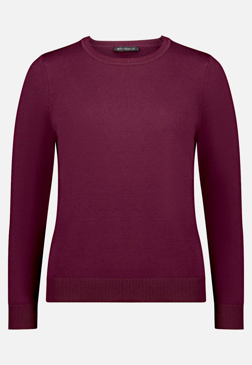 Klassischer Strickpullover mit Rundhalsausschnitt