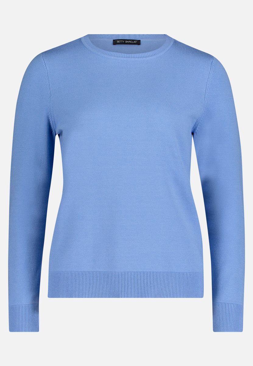 Klassischer Strickpullover mit Rundhalsausschnitt