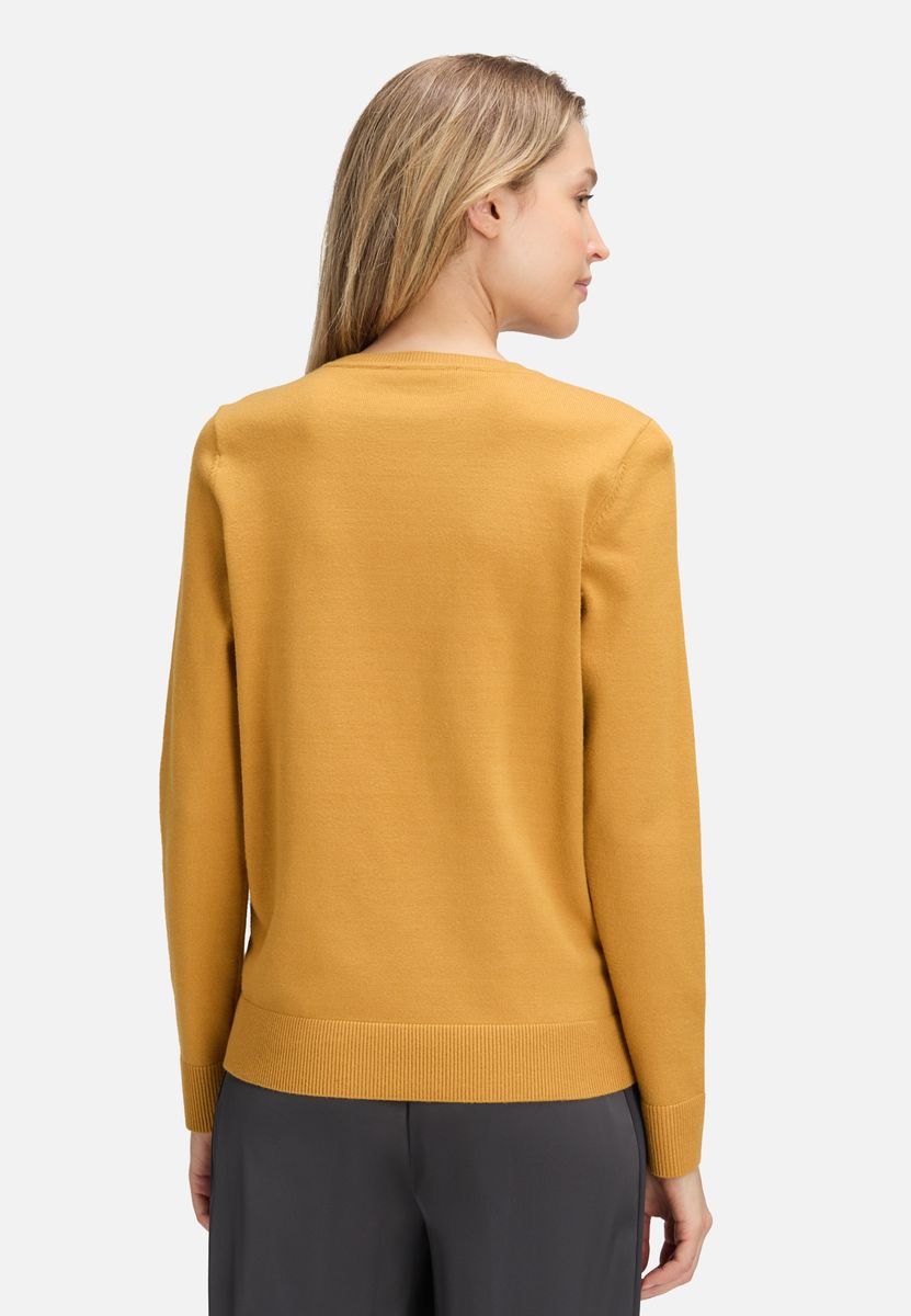 Klassischer Strickpullover mit Rundhalsausschnitt