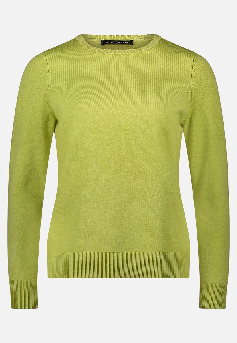 Klassischer Strickpullover mit Rundhalsausschnitt