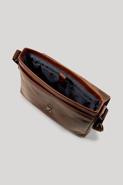 Cerratano Janis Cognac Leder Messenger Bag mit verstellbarem Riemen