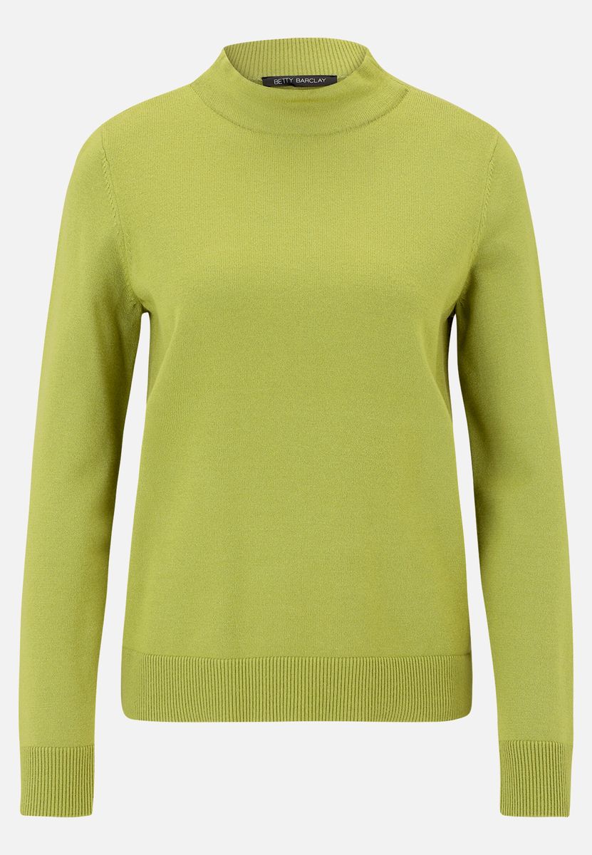 Klassischer Strickpullover mit Stehkragen