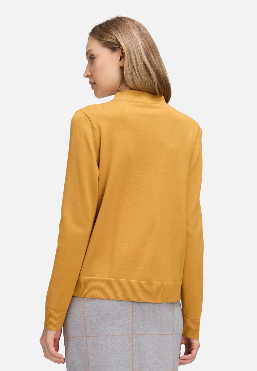 Klassischer Strickpullover mit Stehkragen