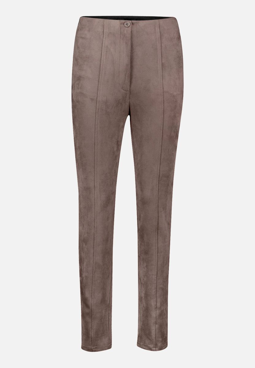 Schlanke, hochtaillierte Hose mit Nahtdetail
