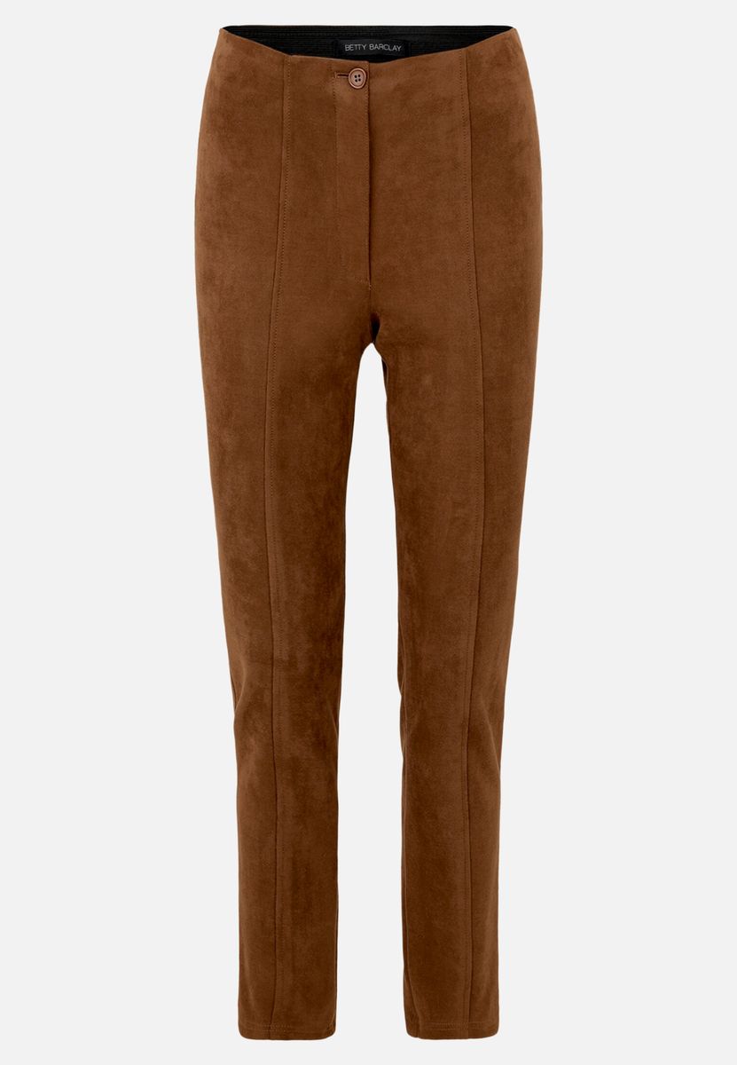 Schlanke, hochtaillierte Hose mit Nahtdetail