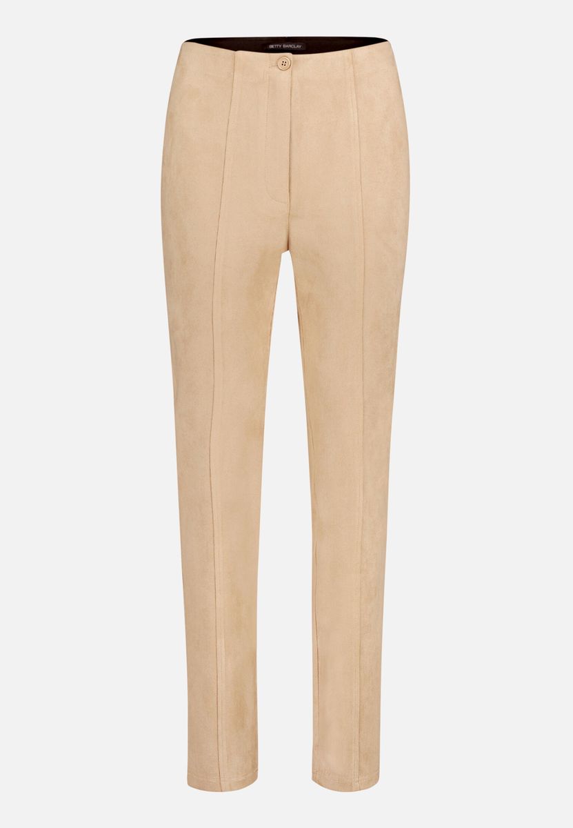 Schlanke, hochtaillierte Hose mit Nahtdetail