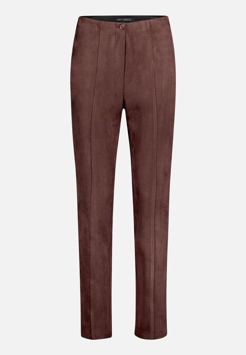 Schlanke, hochtaillierte Hose mit Nahtdetail