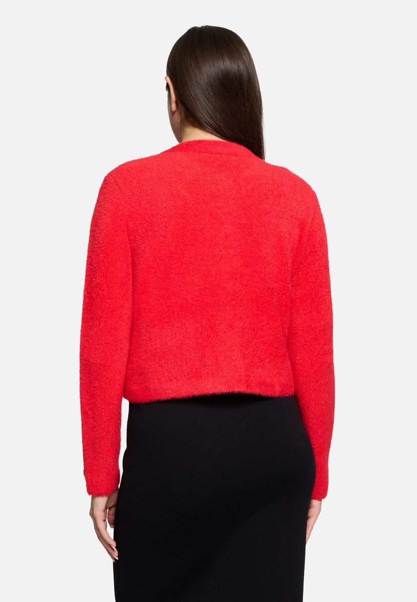 Klassische Strickjacke mit Rundhalsausschnitt