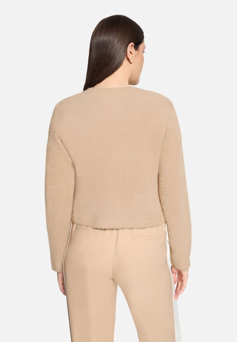 Klassische Strickjacke mit Rundhalsausschnitt