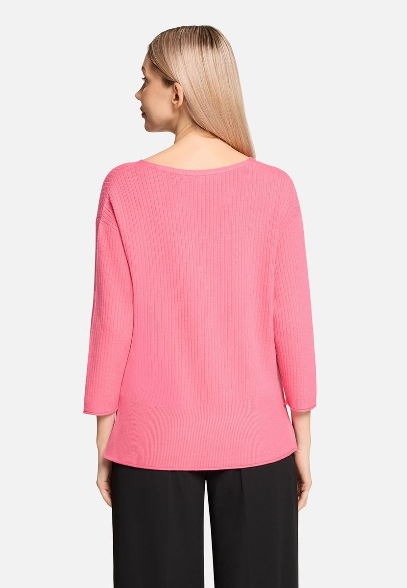 Feinstrickpullover mit V-Ausschnitt