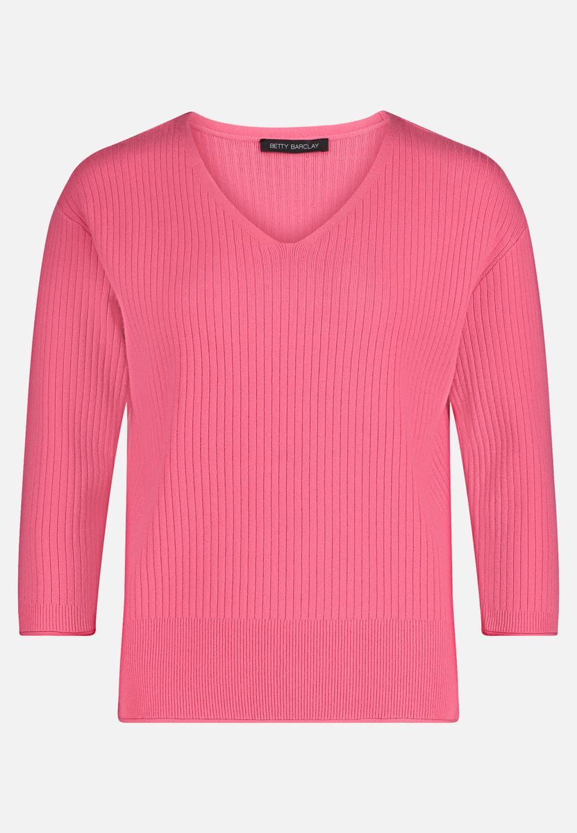 Feinstrickpullover mit V-Ausschnitt