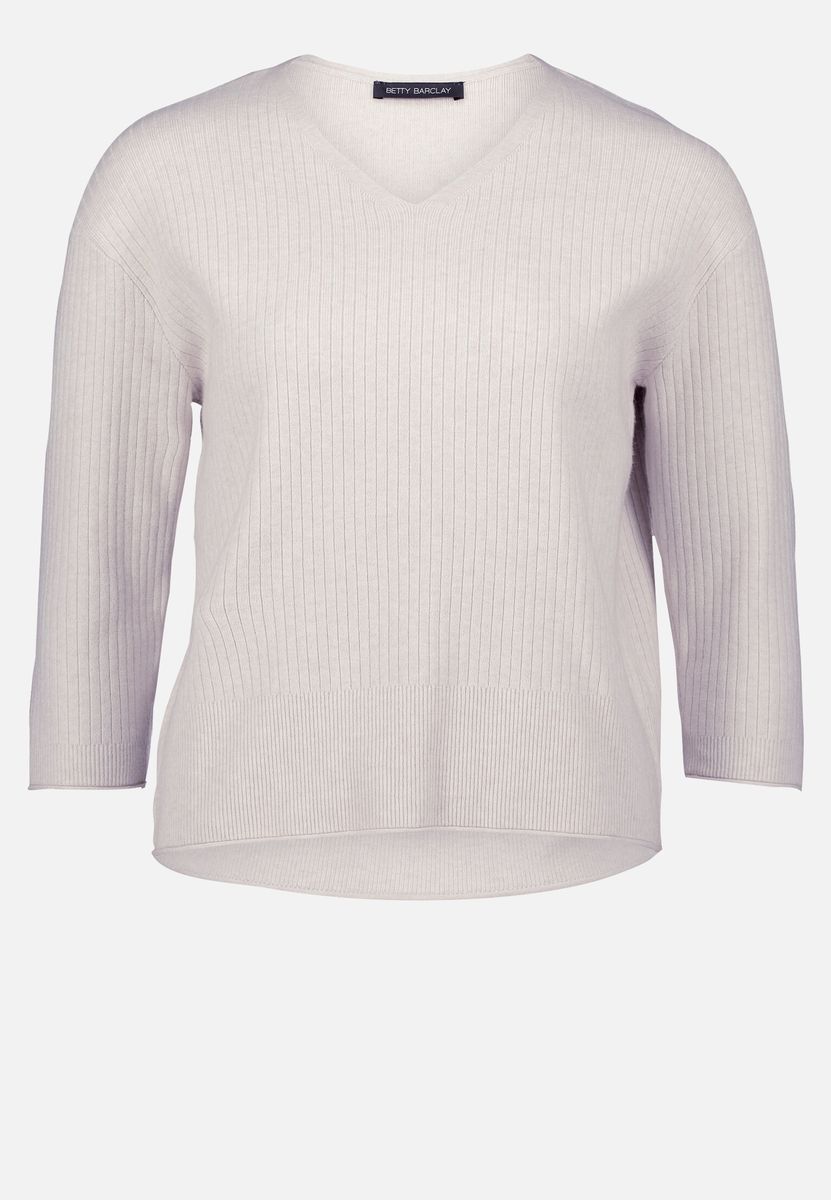 Feinstrickpullover mit V-Ausschnitt