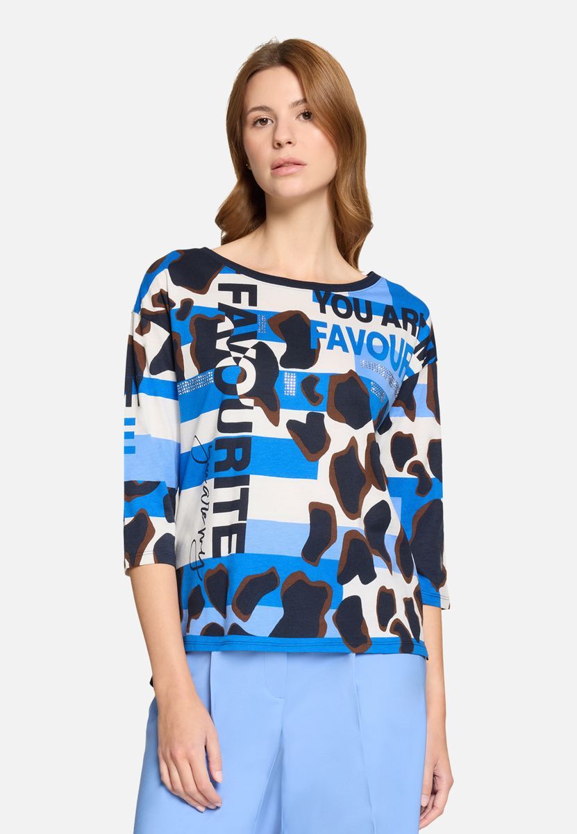 Shirt mit Grafikdruck und Dreiviertelärmeln