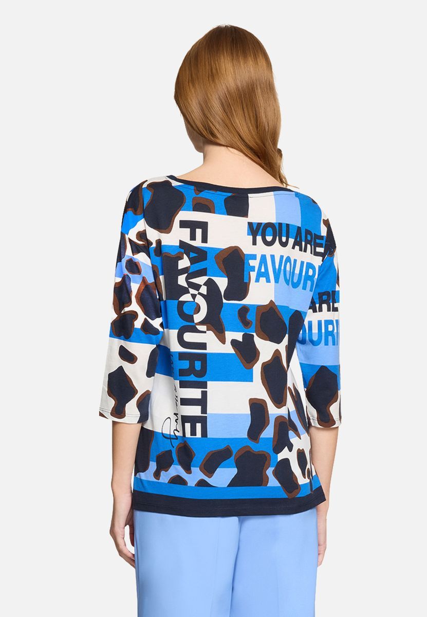 Shirt mit Grafikdruck und Dreiviertelärmeln