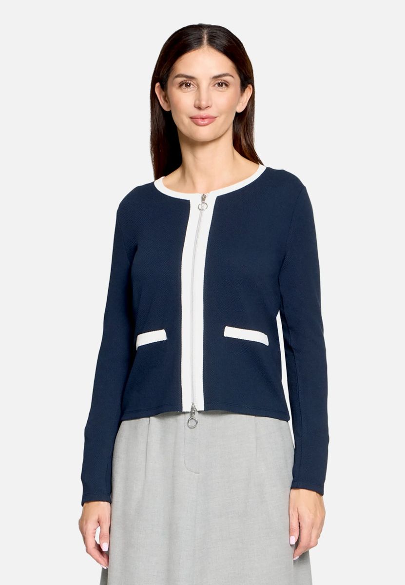 Shirtjacke mit Struktur