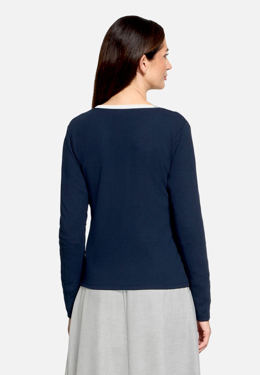 Shirtjacke mit Struktur
