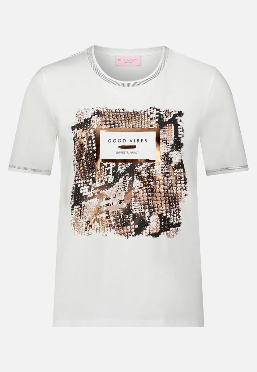 Basic Shirt mit Aufdruck