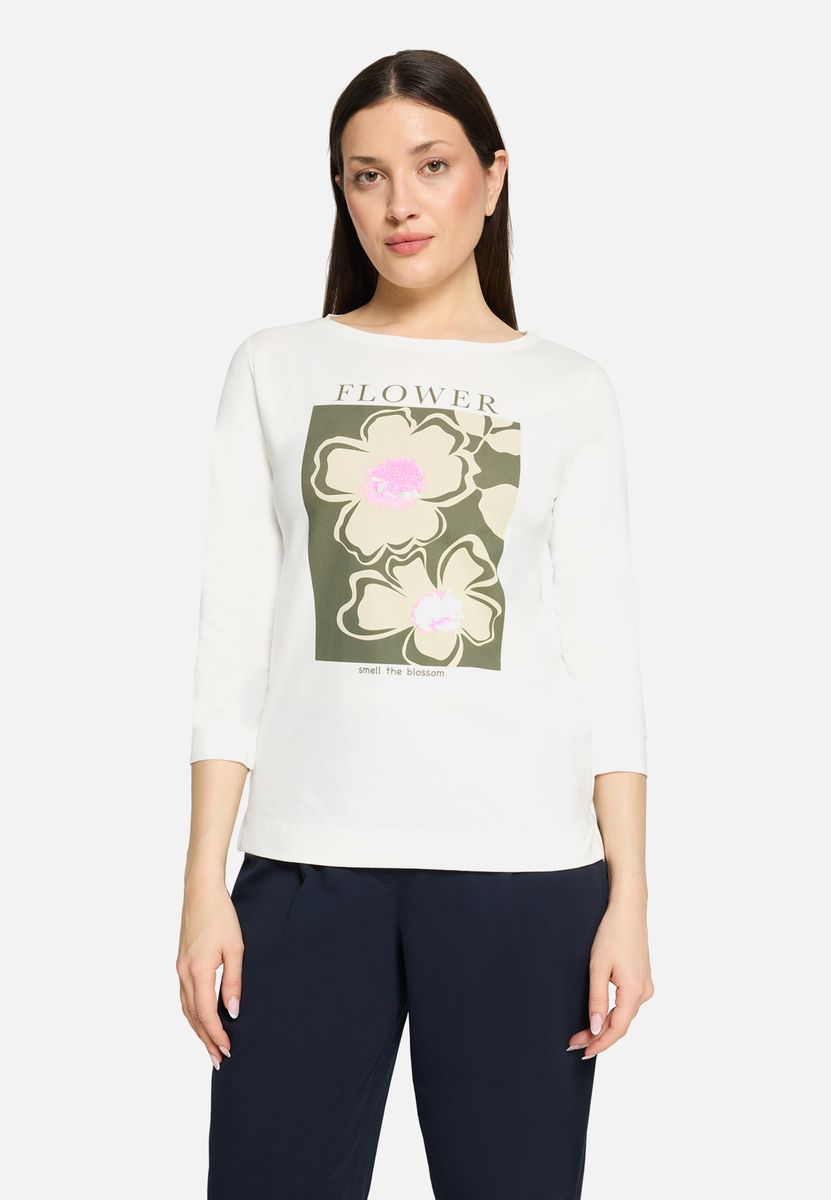 Basic Shirt mit Aufdruck