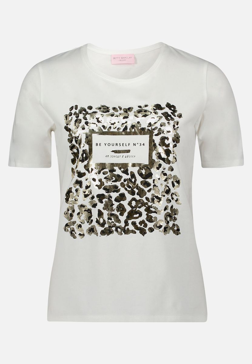 Basic Shirt mit Aufdruck