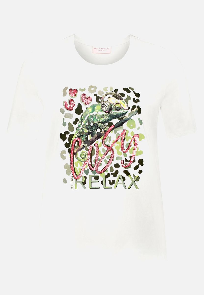 Basic Shirt mit Aufdruck