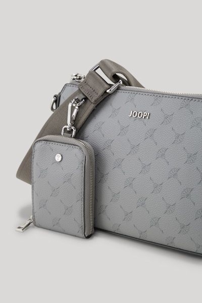 Joop! Cortina Jasmina Schultertasche, hellgraues Monogrammmuster