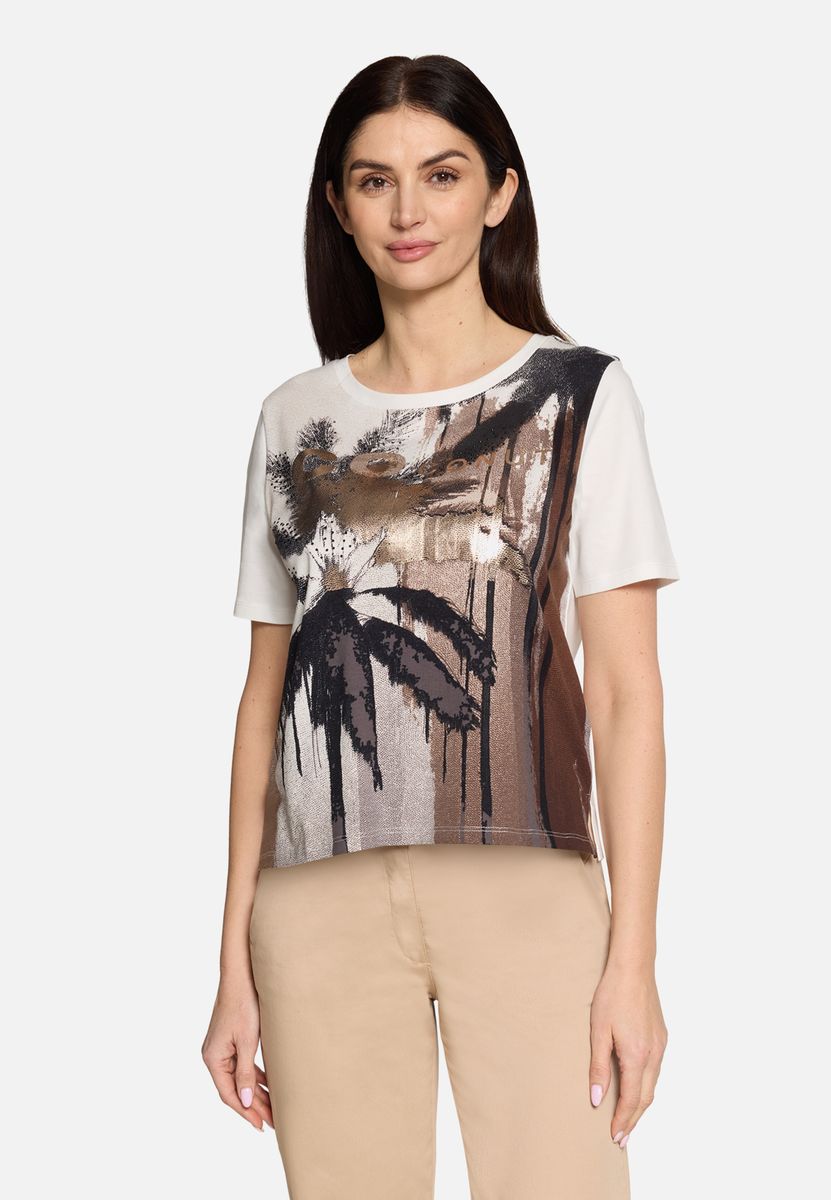 Basic Shirt mit Aufdruck