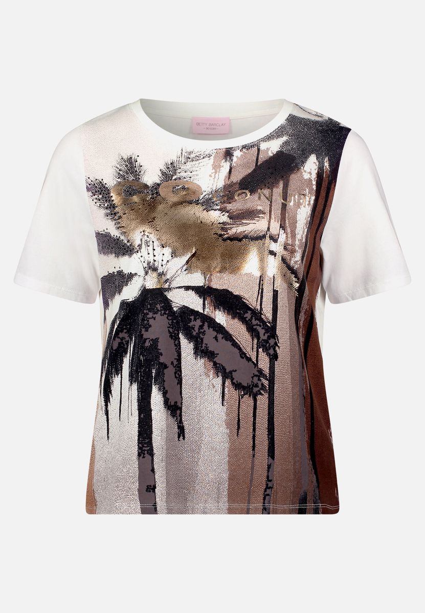 Basic Shirt mit Aufdruck