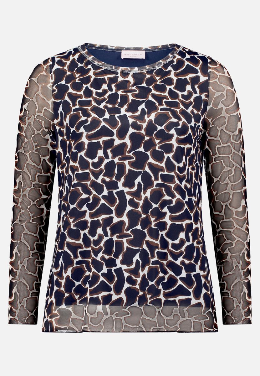 Langarm-Shirt mit Animalprint