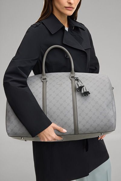 JOOP! Cortina Aurora Weekender Reisetasche hellgrau Monogrammmuster