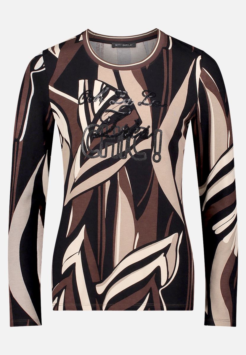 Basic Shirt mit Rippbündchen