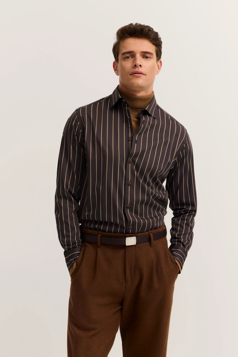 Gestreiftes Freizeithemd in Modern Fit