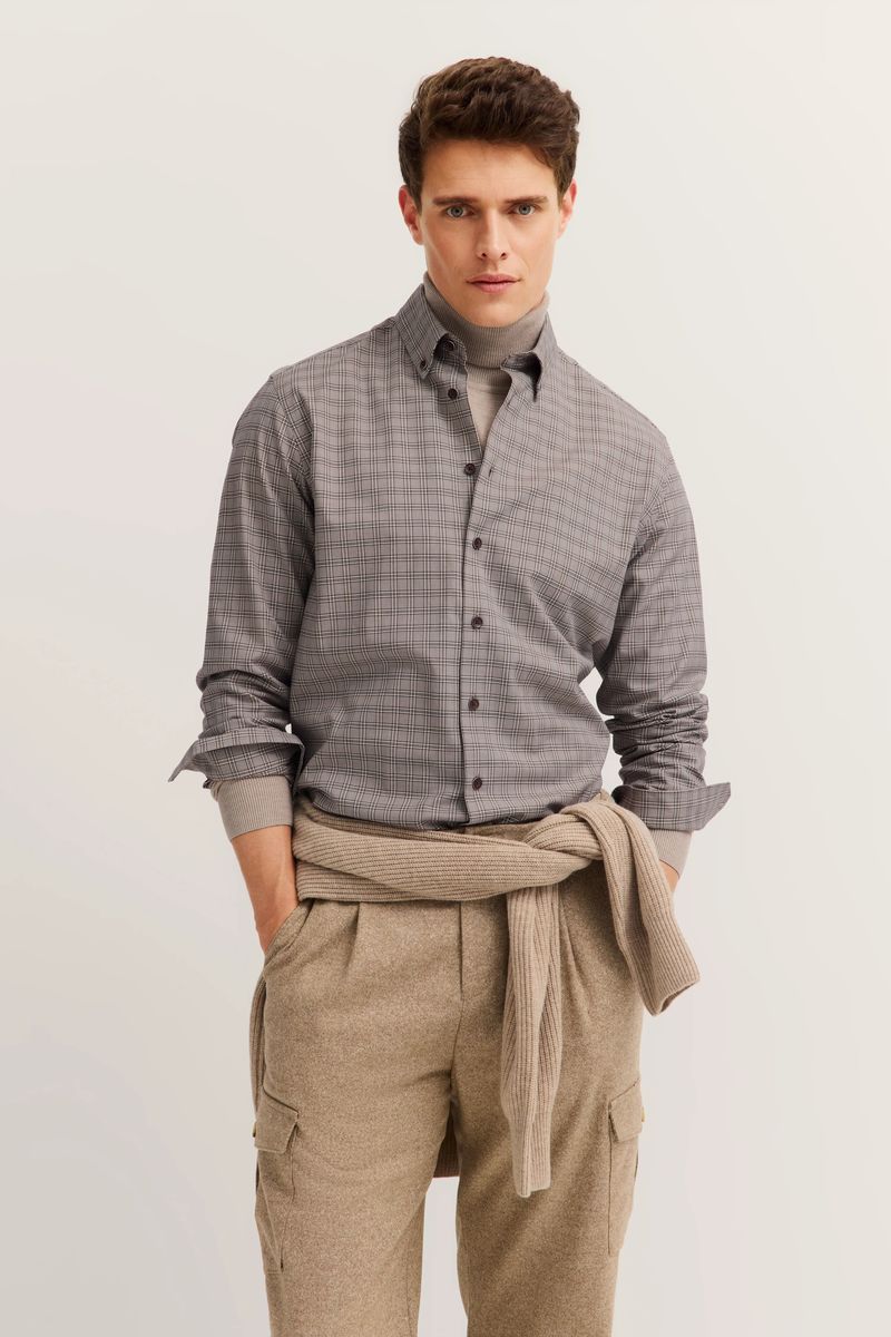 Lässiges Freizeithemd mit Karomuster in Modern Fit