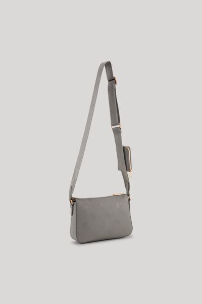JOOP! Jasmina graue Monogramm-Schultertasche mit Mini-Etui