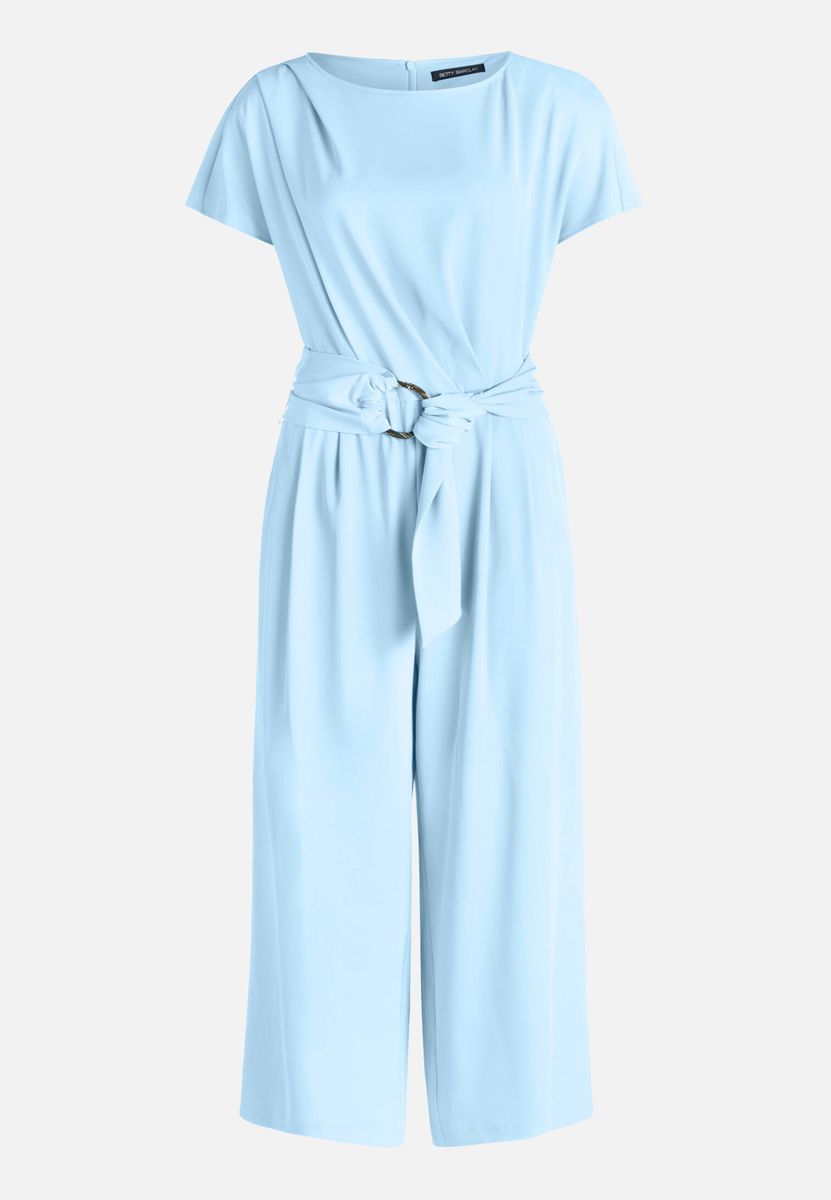 Eleganter ärmelloser Culotte Jumpsuit mit Gürtel