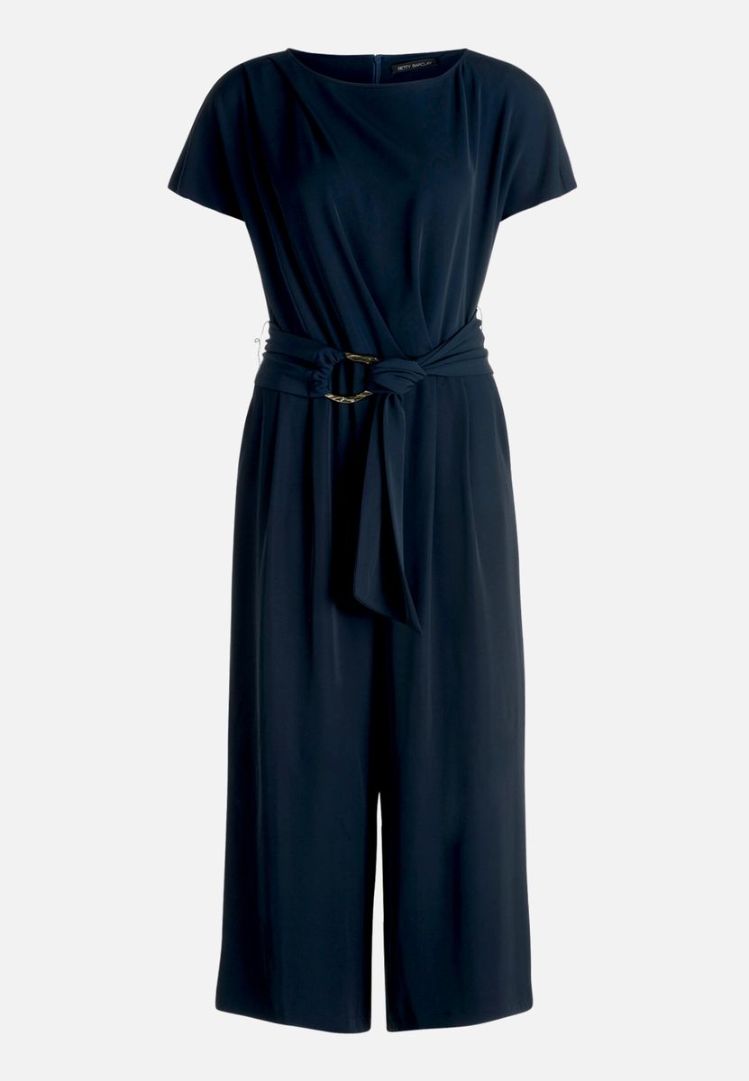 Eleganter ärmelloser Culotte Jumpsuit mit Gürtel