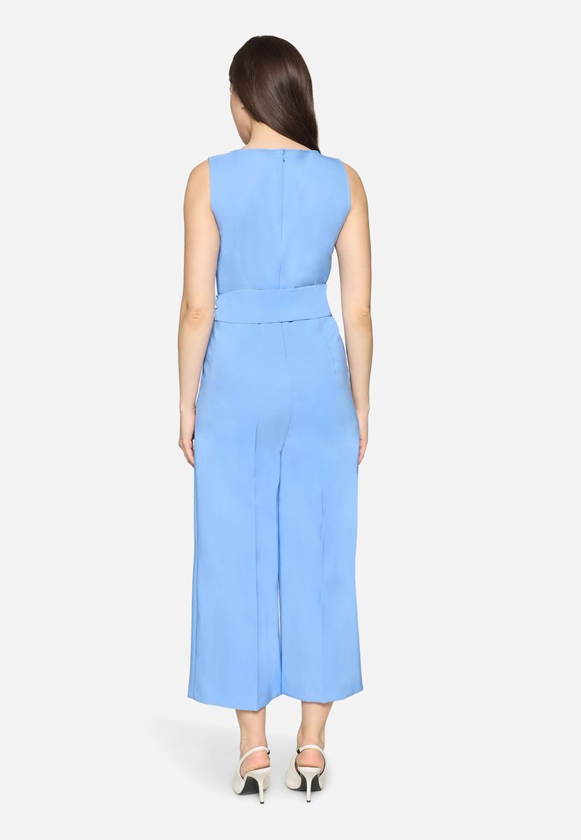 Eleganter ärmelloser Culotte Jumpsuit mit Gürtel