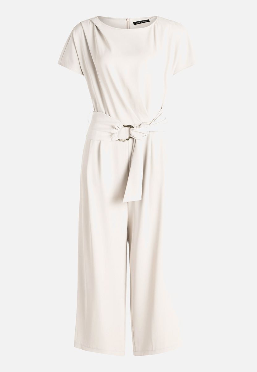 Eleganter ärmelloser Culotte Jumpsuit mit Gürtel