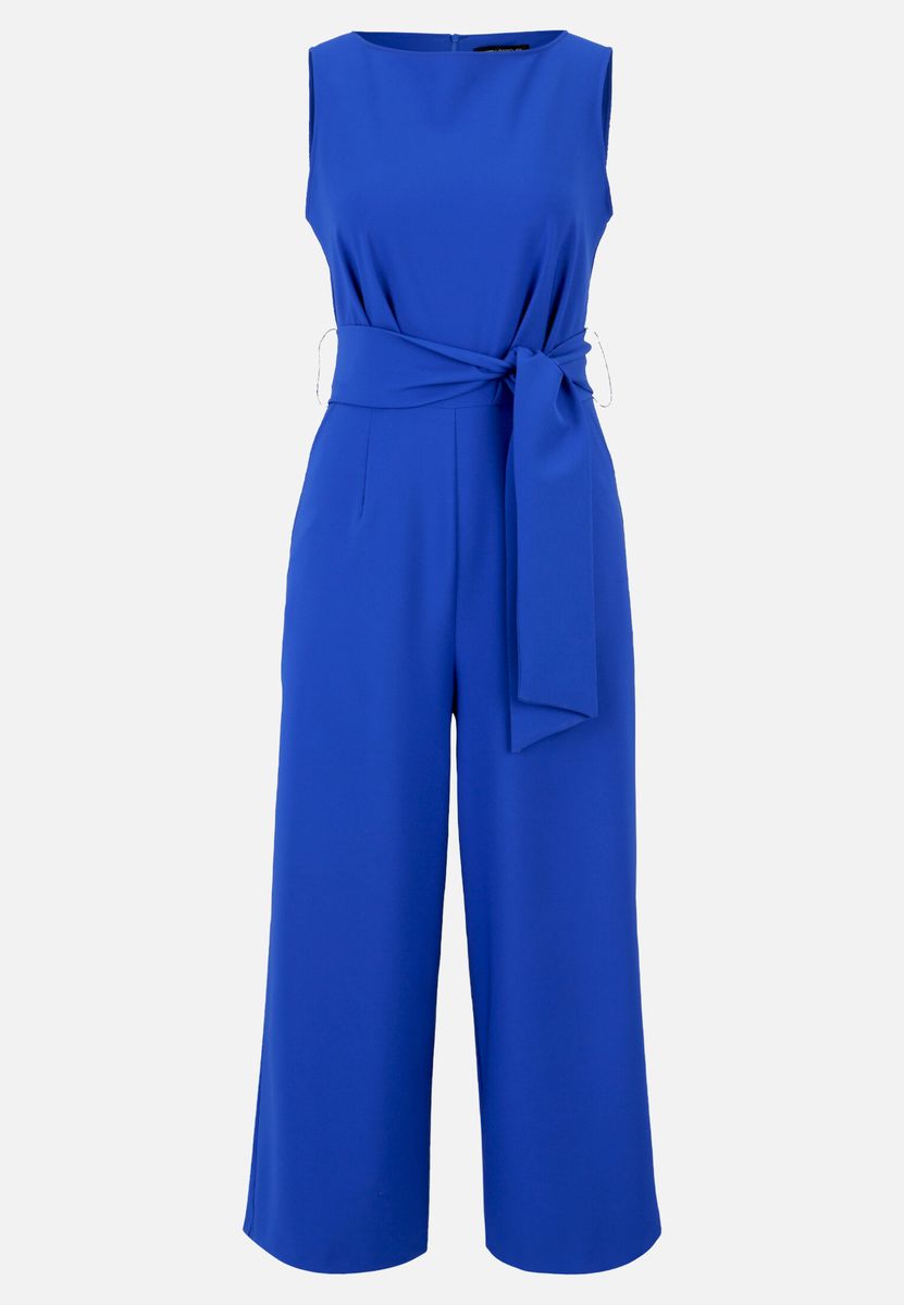 Eleganter ärmelloser Culotte Jumpsuit mit Gürtel