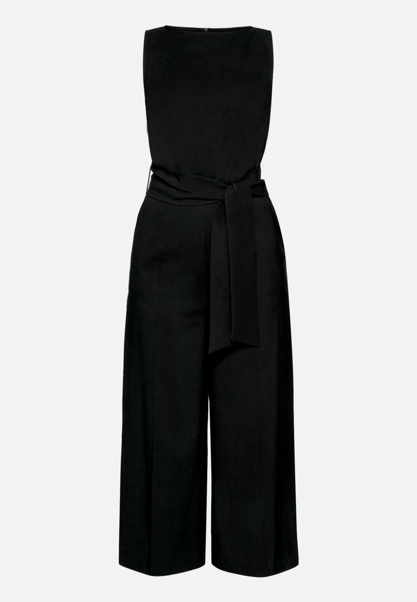 Eleganter ärmelloser Culotte Jumpsuit mit Gürtel