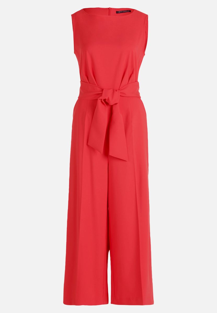 Eleganter ärmelloser Culotte Jumpsuit mit Gürtel