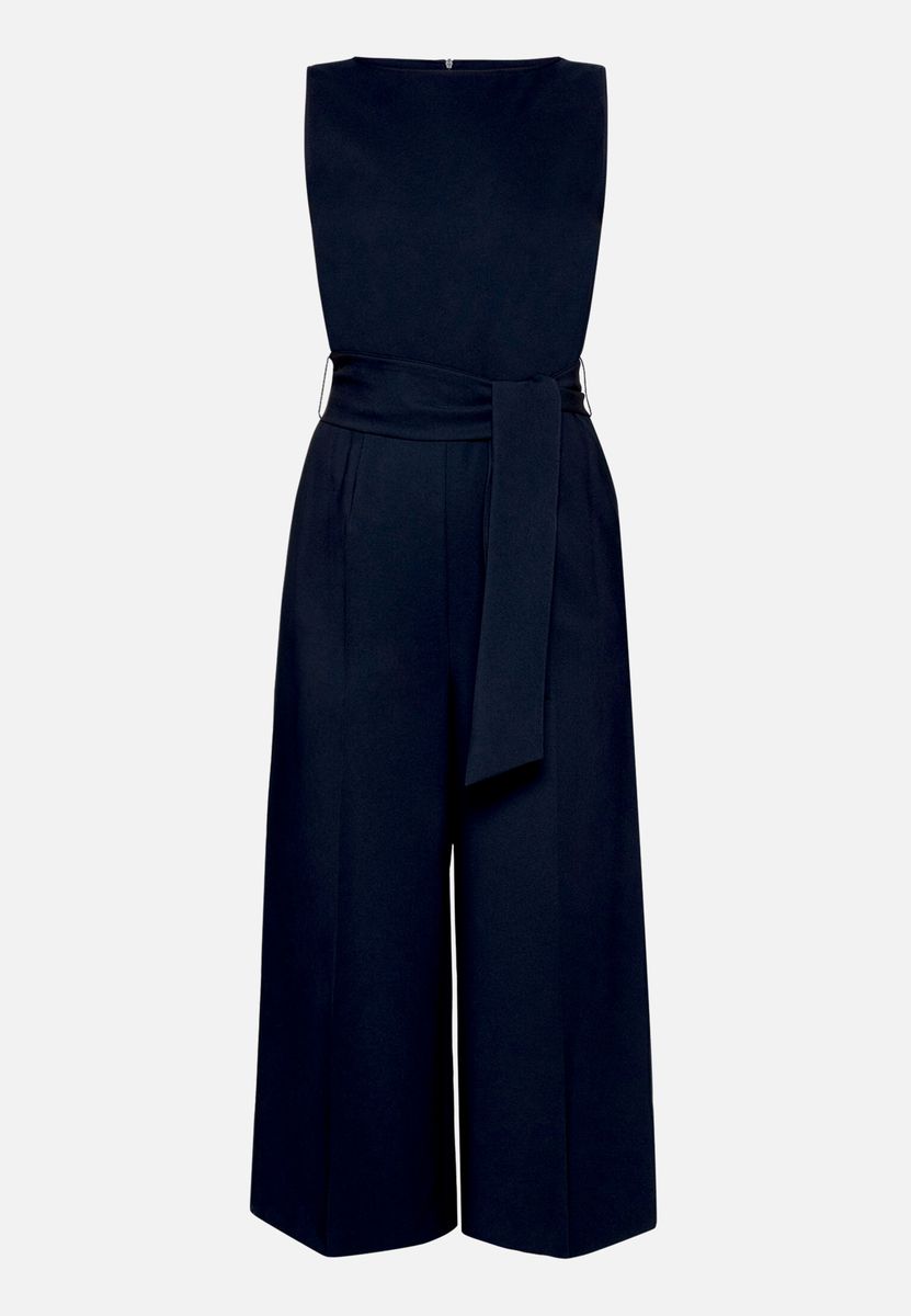Eleganter ärmelloser Culotte Jumpsuit mit Gürtel