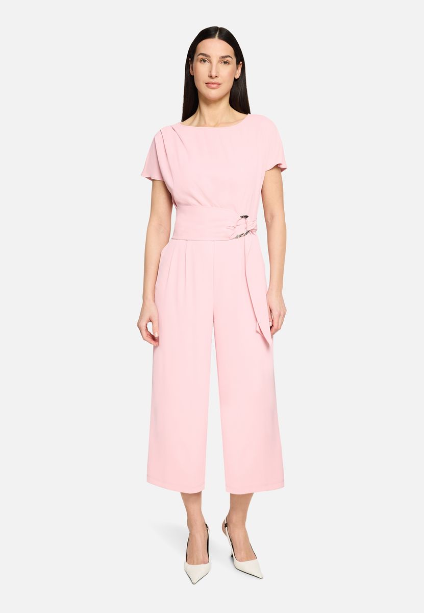 Eleganter ärmelloser Culotte Jumpsuit mit Gürtel
