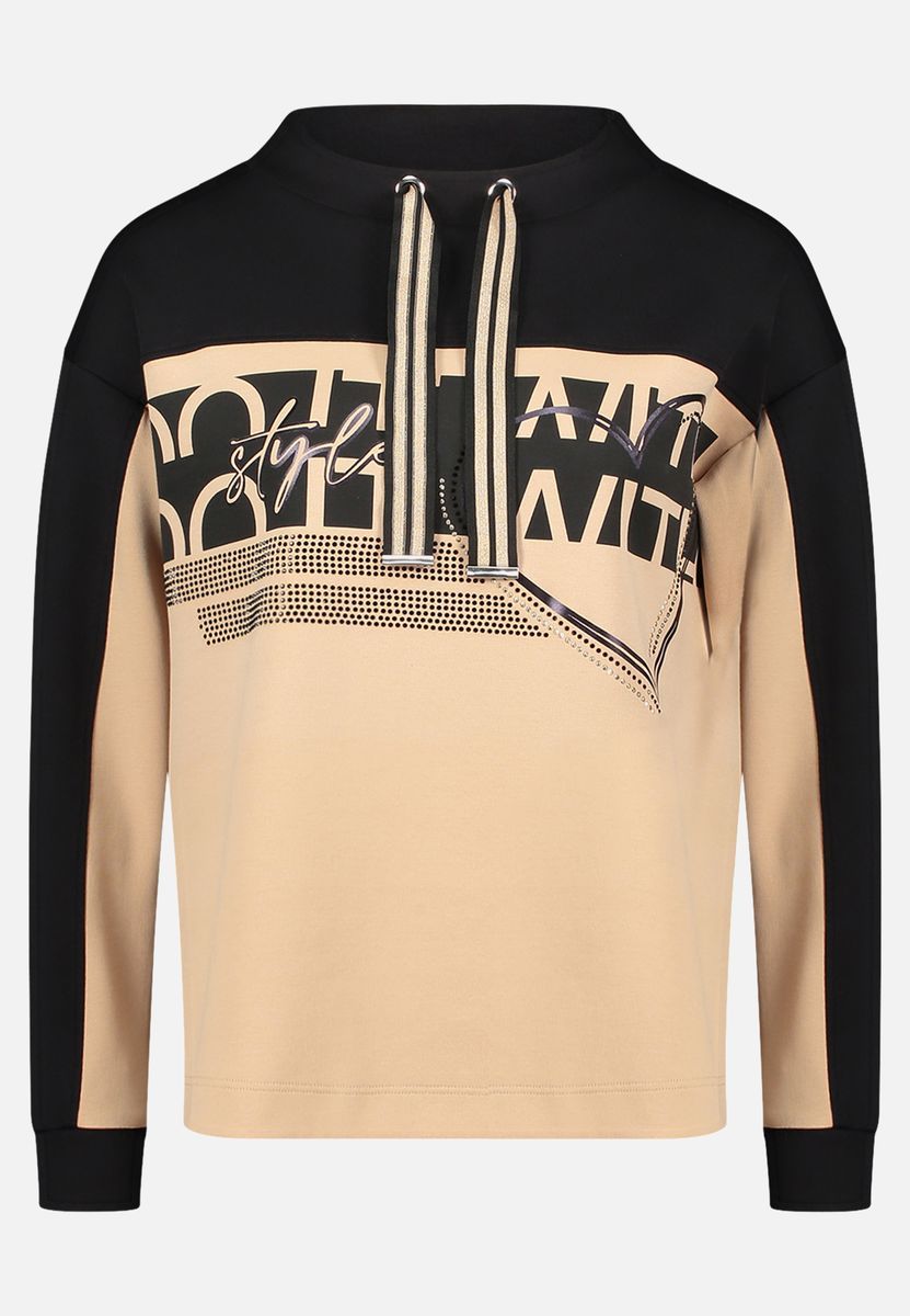 Sweatshirt mit Stehkragen und Farbblock