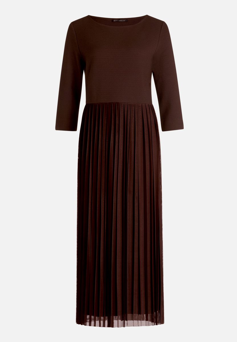 Plisseekleid mit 3/4 Arm