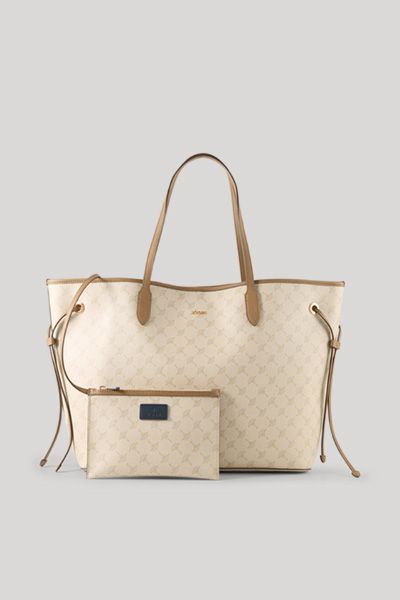 Strellson Mazzolino Lara Creme Cornflower Monogrammierte Vegane Leder Shopper Tasche